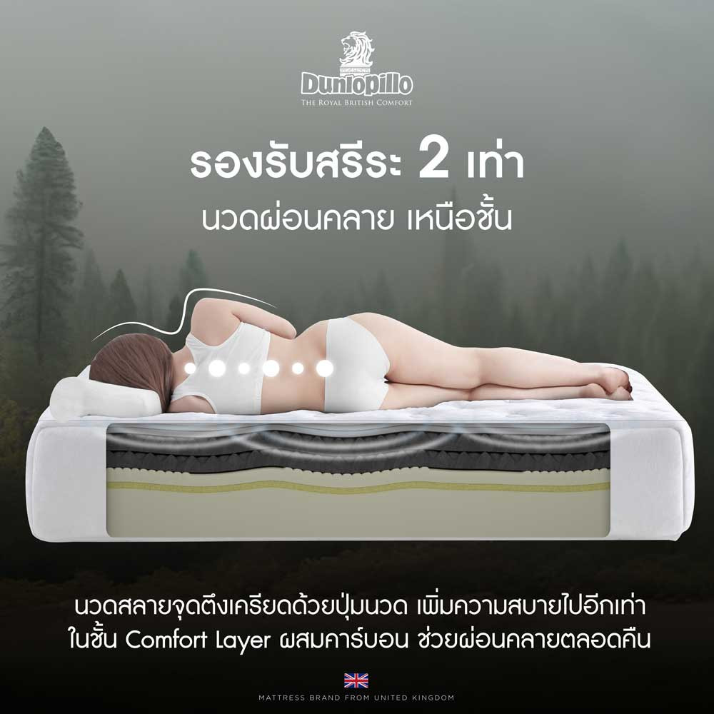 ที่นอน Dunlopillo รุ่น Wellington Mattress City ประเทศไทย
