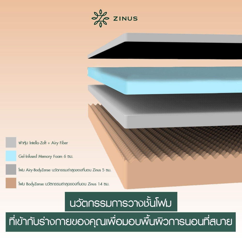 ที่นอน Zinus รุ่น Hilda | Mattress City ประเทศไทย