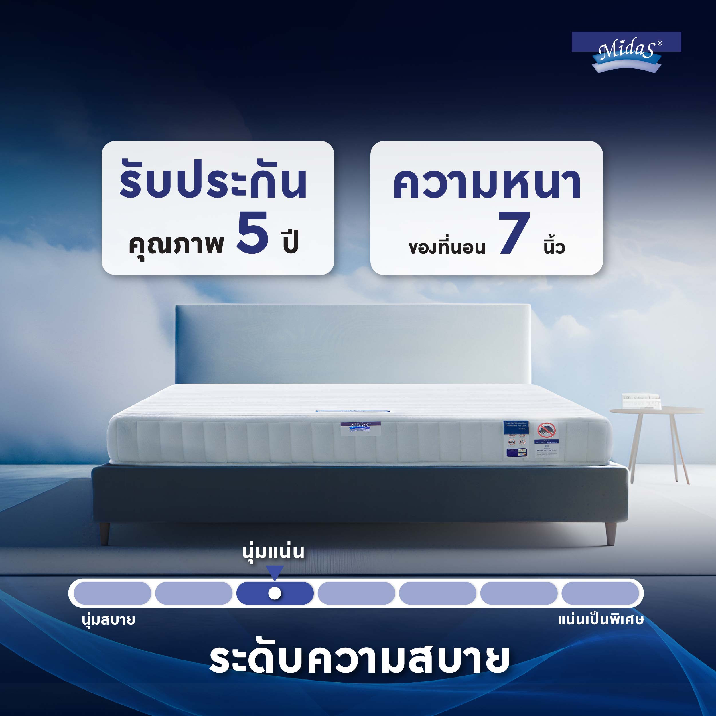 ที่นอน Midas รุ่น FREEDOM Mattress City ประเทศไทย
