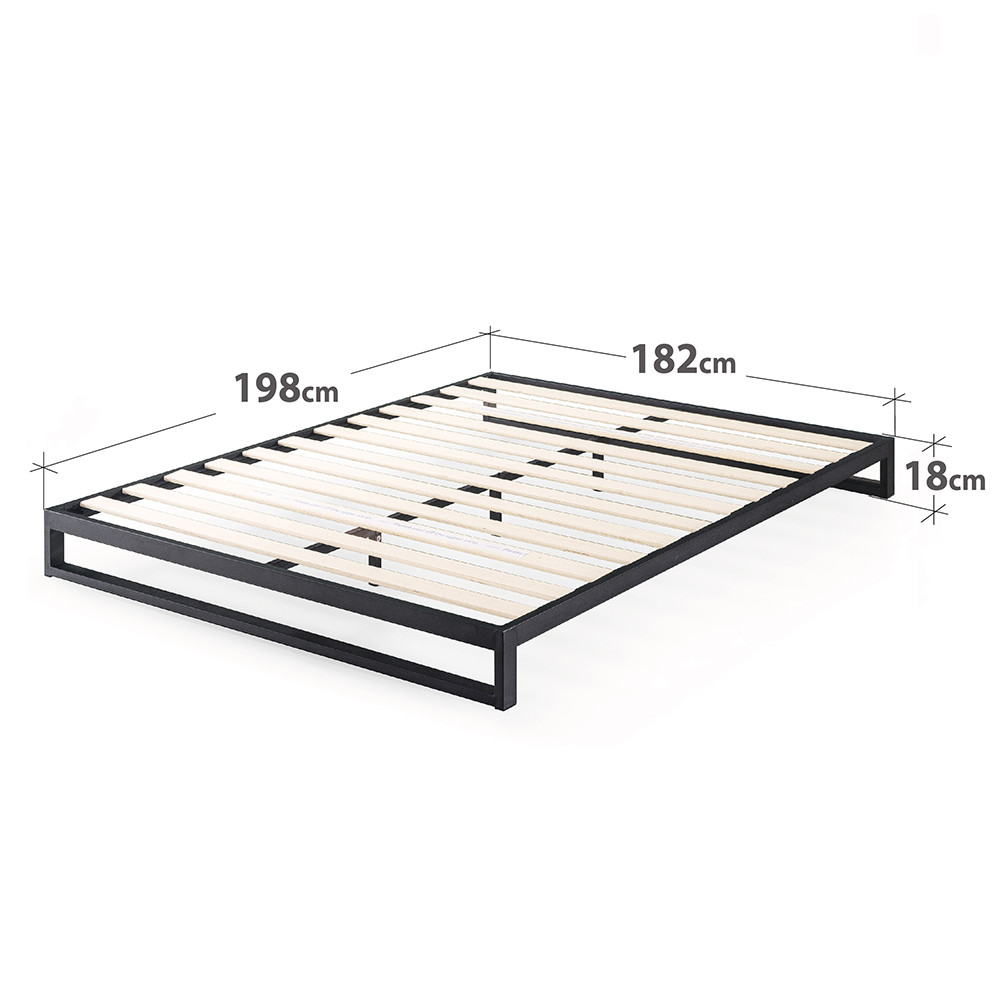 Zinus Edward Metal Platforma Bed Frame / Wood Slat Support Mattress